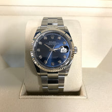 Load image into Gallery viewer, Datejust 36 Fluted Blue Diamond Dial (126234-0038)