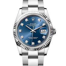 Load image into Gallery viewer, Datejust 36 Fluted Blue Diamond Dial (126234-0038)