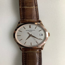 Load image into Gallery viewer, Calatrava Rose Gold Silver Dial (5296R-010)
