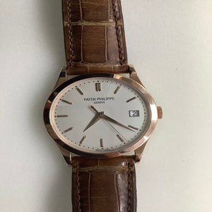 Calatrava Rose Gold Silver Dial (5296R-010)