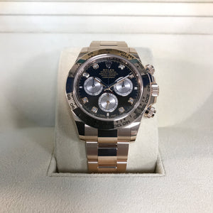 Daytona 40mm Rose Gold Diamond Dial (126505-0002)