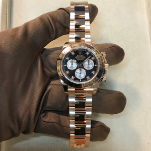 Daytona 40mm Rose Gold Diamond Dial (126505-0002)