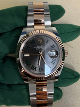 Load image into Gallery viewer, Rolex Datejust 41 Wimbledon Grey Roman Dial (126331-0015)
