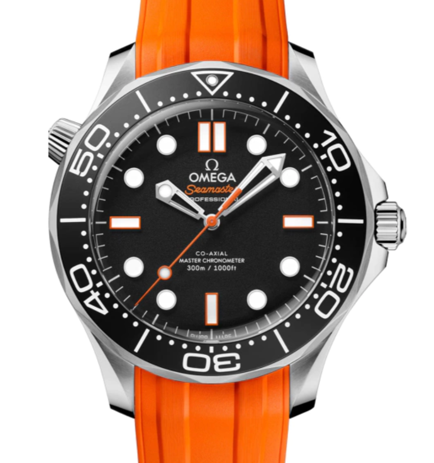 Omega Seamaster Diver 300M Orange Strap (210.32.42.20.01.006)