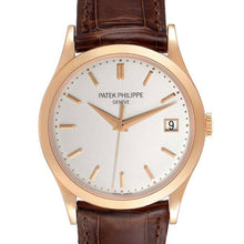 Load image into Gallery viewer, Calatrava Rose Gold Silver Dial (5296R-010)
