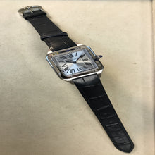 Load image into Gallery viewer, Cartier Santos-Dumont Silver Dial Stainless Steel Ladies Watch WSSA0023
