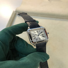 Load image into Gallery viewer, Cartier Santos-Dumont Silver Dial Stainless Steel Ladies Watch WSSA0023

