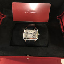Load image into Gallery viewer, Cartier Santos-Dumont Silver Dial Stainless Steel Ladies Watch WSSA0023
