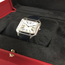 Load image into Gallery viewer, Cartier Santos-Dumont Silver Dial Stainless Steel Ladies Watch WSSA0023
