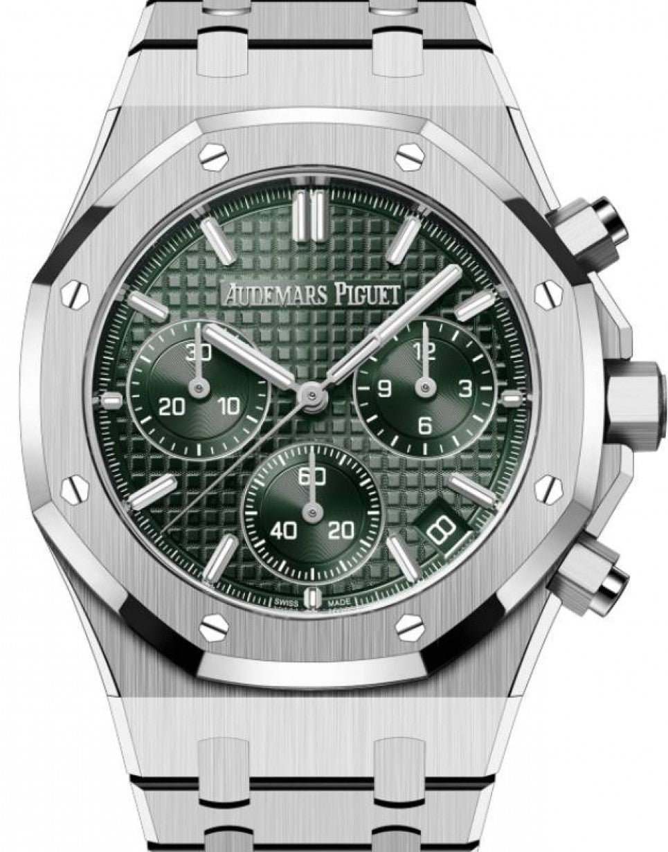 Royal oak chronograph stainless steel on sale